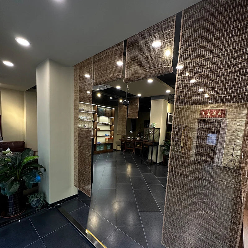 Ramie Grass Curtain Divider — Japanese Entryway Screen