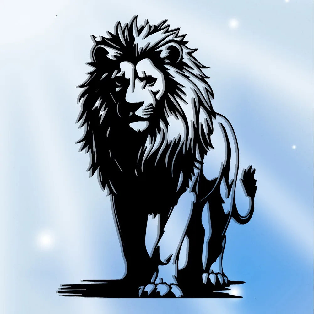 Lion Family Metal Wall Art — African Heritage Décor
