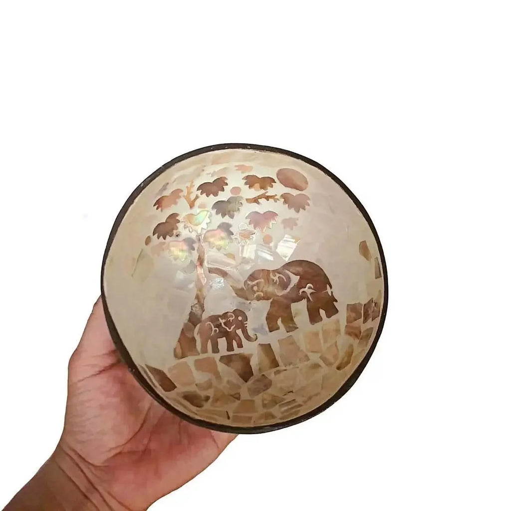 Capiz-Inspired Coconut Shell Bowl — Handmade Filipino Storage &amp; Décor