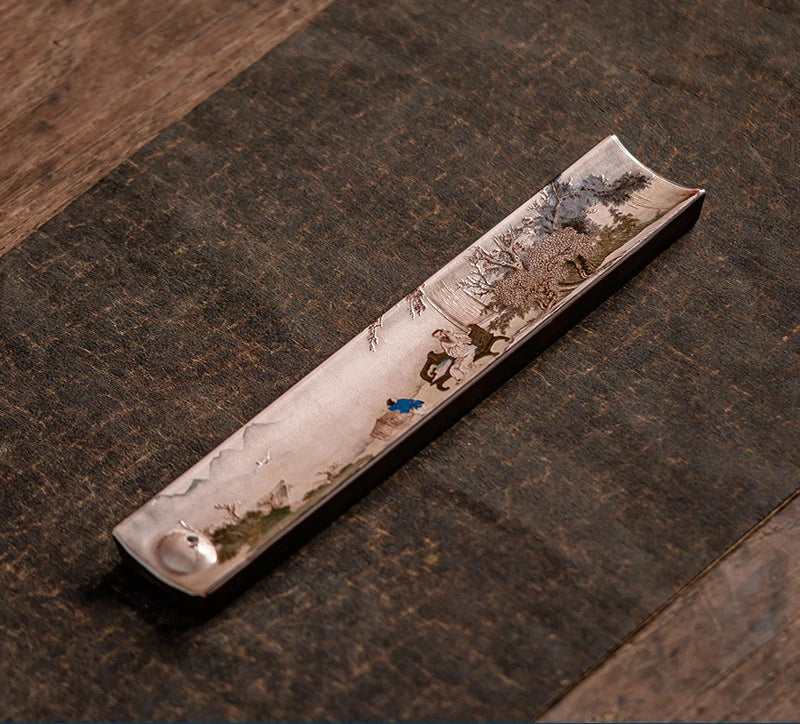 Zen Ceramic Incense Insert Enamel Handmade Thread Incense Burner  Home/study/office/tea Room/Yoga Room Aromatherapy Supplies