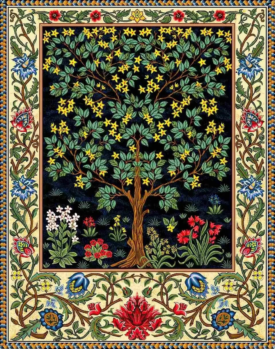 Tree Of Life Art William Morris Landscape Canvas Wall Art Vintage Nature Scenery Prints Modern Home Living Room Decoration