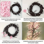 Cherry Blossom Branch LED Fairy Lights — USB Powered