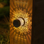 Solar Datura Lantern Wall Light — Outdoor Garden & Patio Lamp