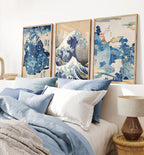 Japanese Wave Ukiyo-e Canvas Print — Vintage Japanese Wall Art