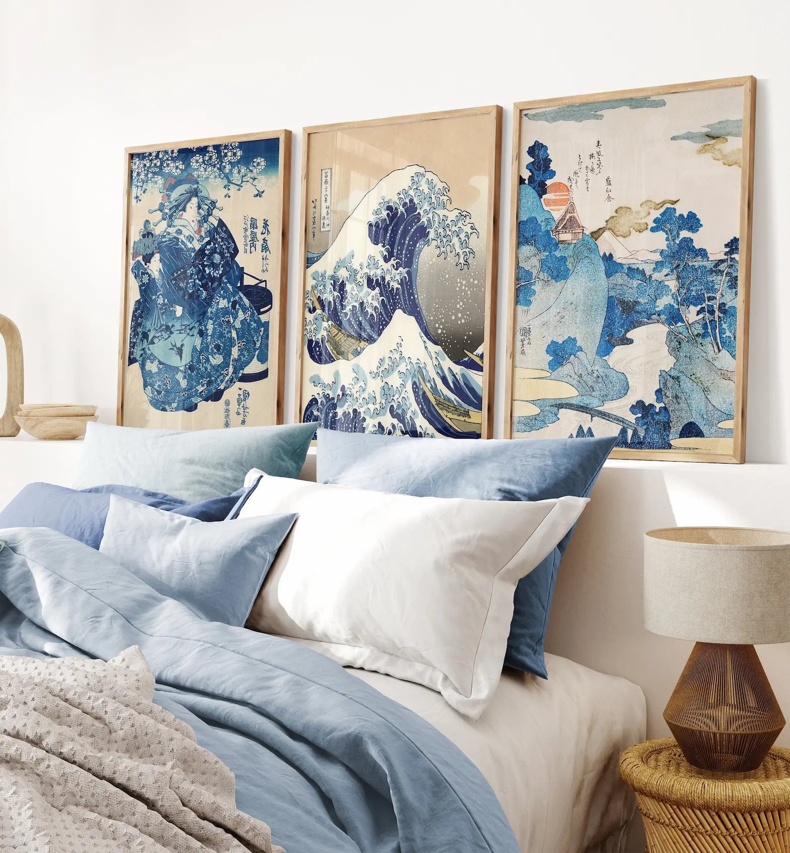 Japanese Wave Ukiyo-e Canvas Print — Vintage Japanese Wall Art