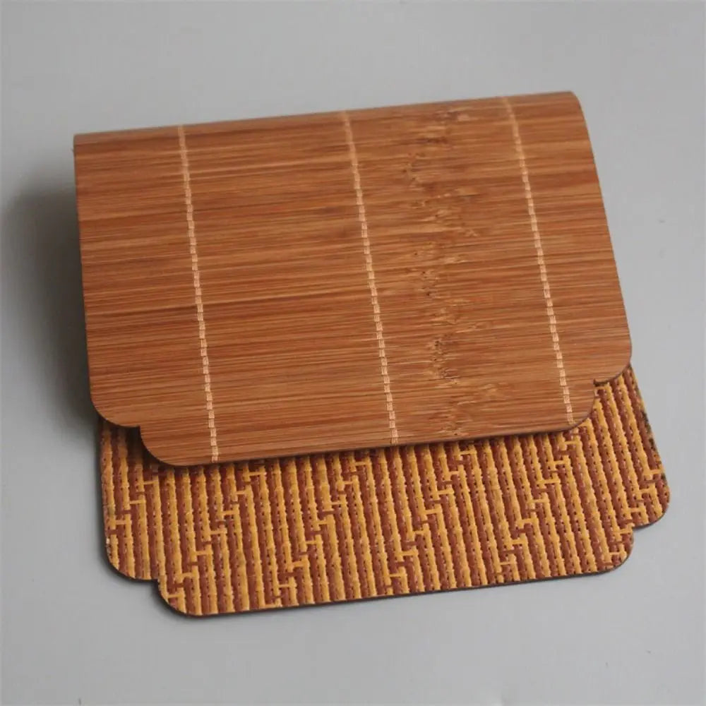 Woven Bamboo Tea Mats, Set of 2 — Japanese-Style Heat-Resistant Tea Ceremony Mats