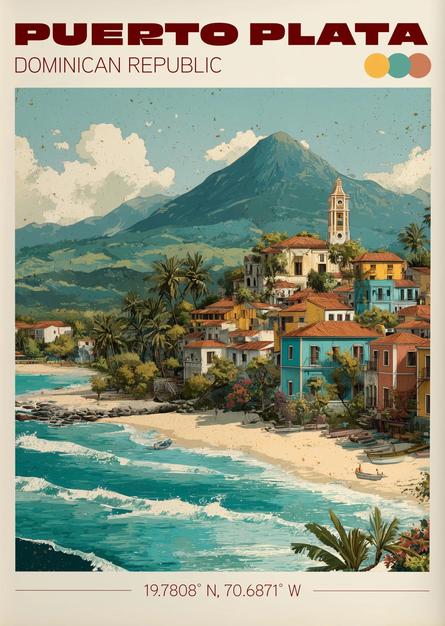 Vintage Havana, Cuba Travel Poster Canvas Print — Latin Heritage Wall Art