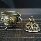 Brass Elephant Incense Burner — Handcrafted Indian Sculpture