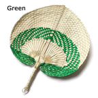 Handwoven Bamboo Peach Fan — Filipino Artisan Cooling Fan