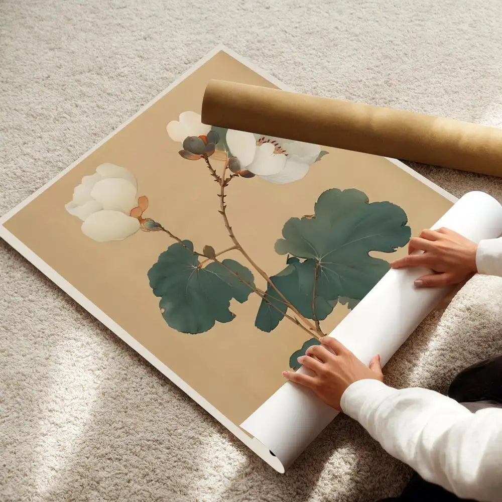 Ohara Koson Crane Print — Vintage Japanese Kachō-e Wall Art