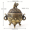 Brass Elephant Incense Burner — Handcrafted Indian Sculpture