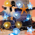 Ocean Shell LED Fairy Lights — Seahorse & Starfish String Lights