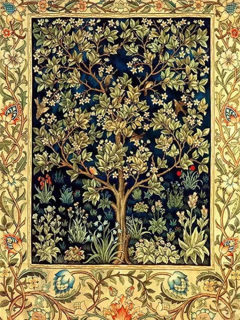 Tree Of Life Art William Morris Landscape Canvas Wall Art Vintage Nature Scenery Prints Modern Home Living Room Decoration