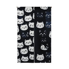 Lucky Cat Noren Door Curtain — Japanese Kitchen Partition