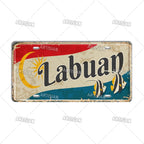 Philippines City Landmark Metal Sign — Decorative Wall Plate