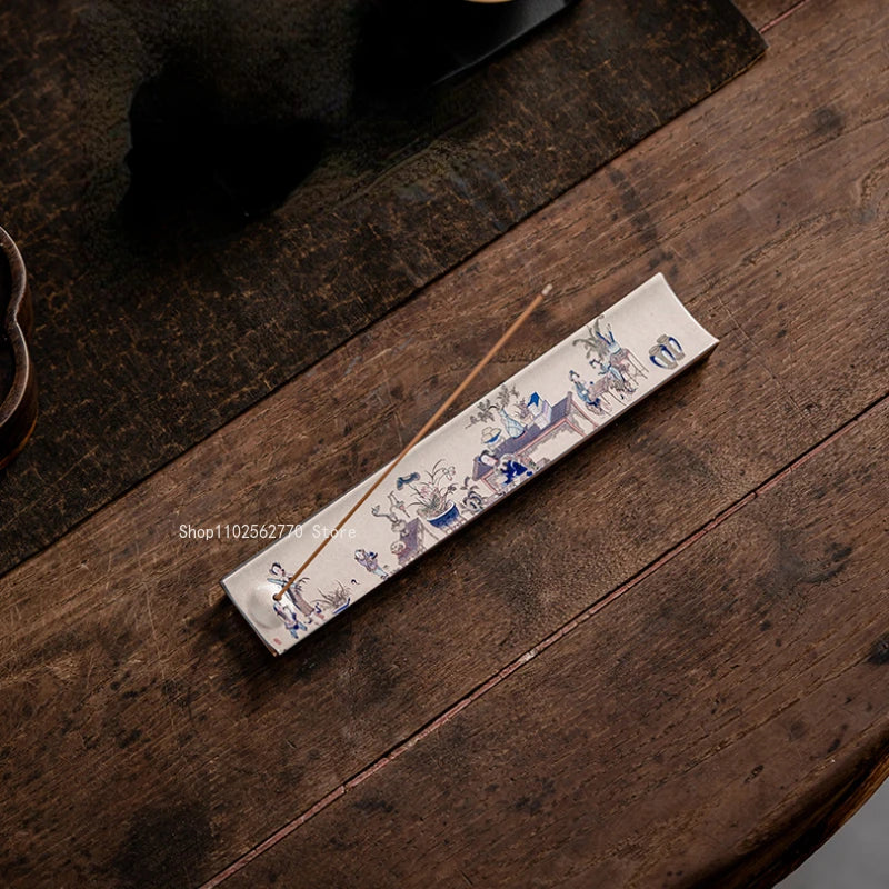 Zen Ceramic Incense Insert Enamel Handmade Thread Incense Burner  Home/study/office/tea Room/Yoga Room Aromatherapy Supplies