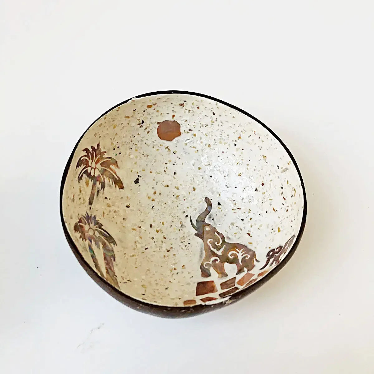 Capiz-Inspired Coconut Shell Bowl — Handmade Filipino Storage &amp; Décor