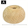 Handwoven Bamboo Pendant Lamp Shade – Filipino Rattan-Style Ceiling Light Cover