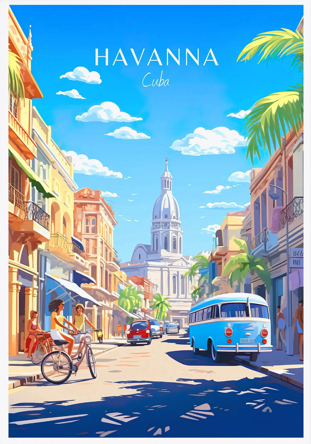 Peru, Cuba & Caribbean Travel Poster Canvas Print — Latin Heritage Wall Art