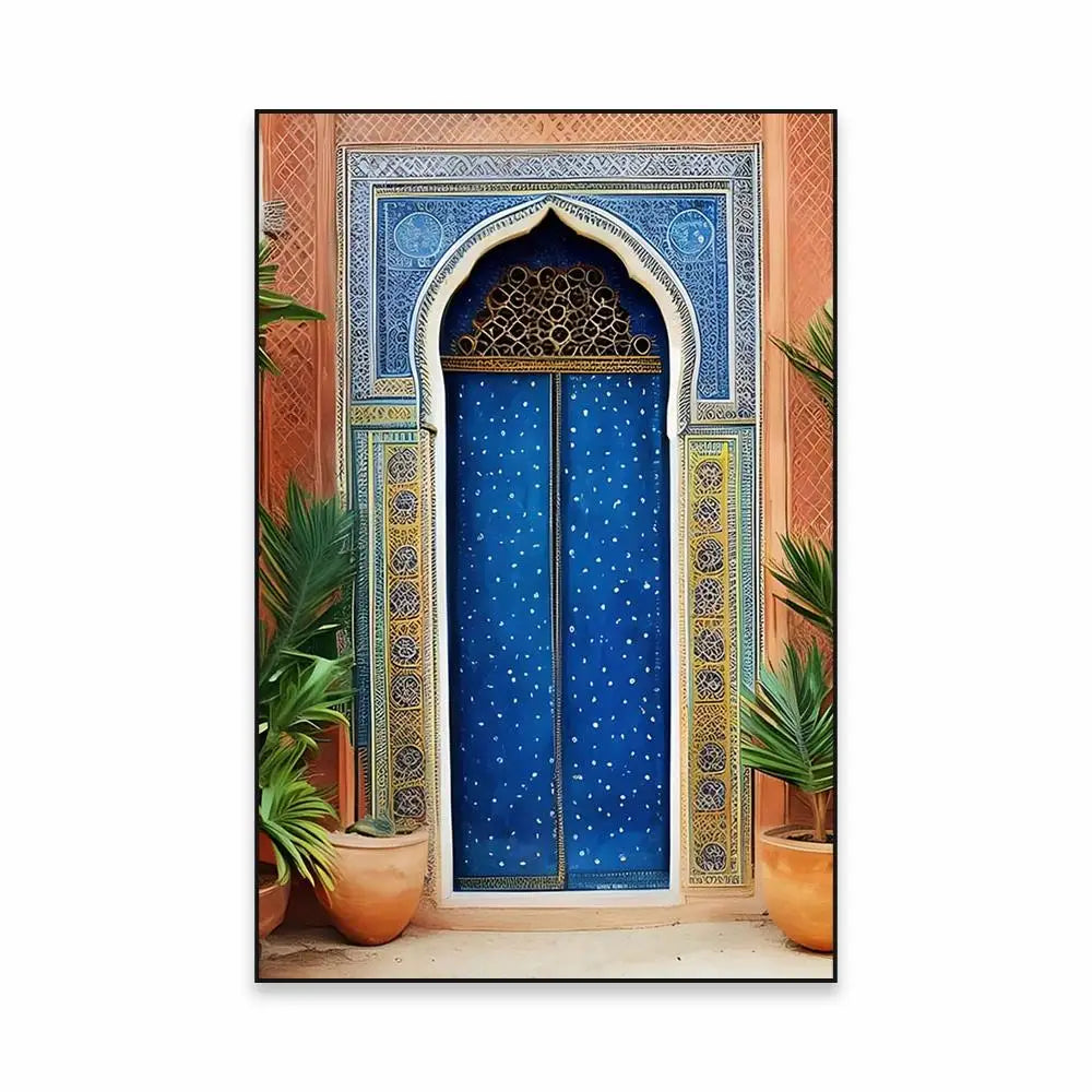 Morocco Travel Canvas Print — Chefchaouen Blue City & Moroccan Landscapes