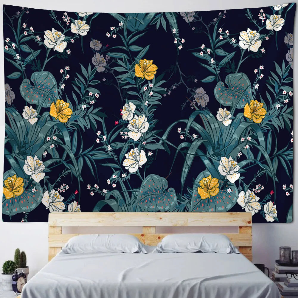Tropical Jungle Bird Tapestry — Wall Hanging & Beach Mat