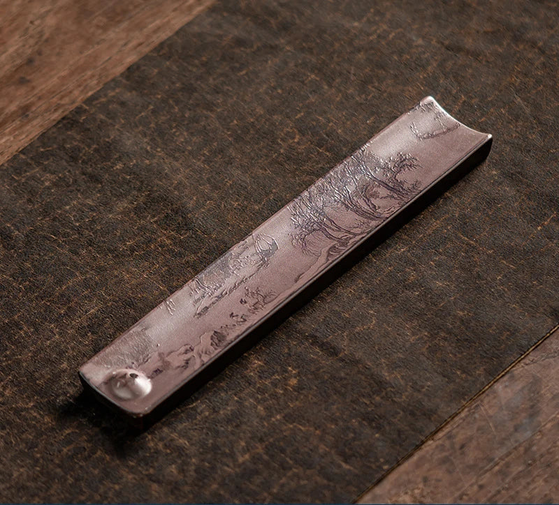 Zen Ceramic Incense Burner — Handmade Enamel Aromatherapy Holder