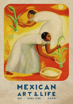 Mexican Art & Life Vintage Poster — 1938 Magazine Cover Canvas Print