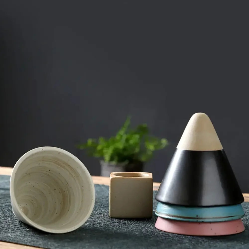 Japanese Style Retro Ceramic Coffee Cup Rough Pottery Tea Cup Latte Pull Flower Porcelain Cup Pottery Mug For Home Coffee Mug