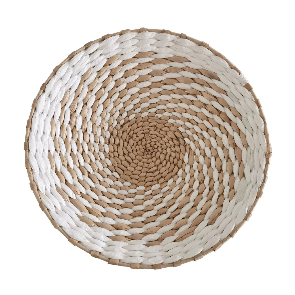 Boho Woven Wall Basket — Handcrafted Rattan Wall Décor