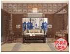 Japanese Wooden Room Divider — Hollow Screen Partition Panels
