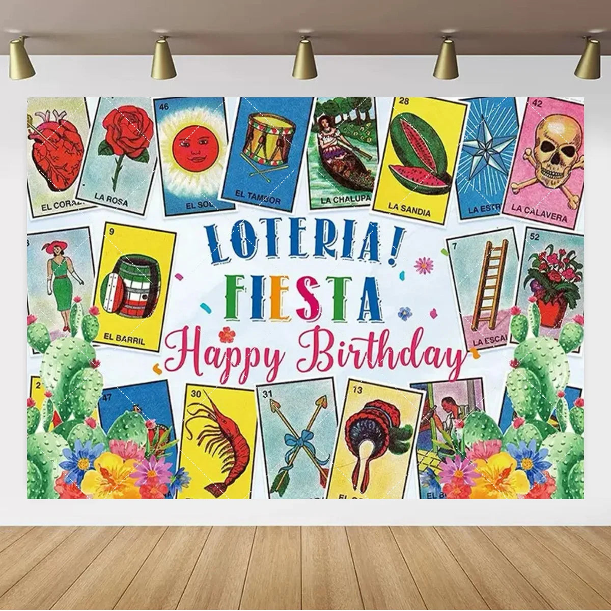 Mexican Carnival Party Banner — Fiesta Photo Backdrop