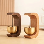 Japanese Landscape Wooden Wind Chime — Magnetic Doorbell & Entrance Bell