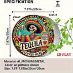Day of the Dead Sugar Skull — Vintage Tin Sign