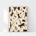 Ancient Terracotta Tribal Wall Art — Large Canvas Print