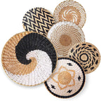 Boho Woven Wall Basket — Handcrafted Rattan Wall Décor