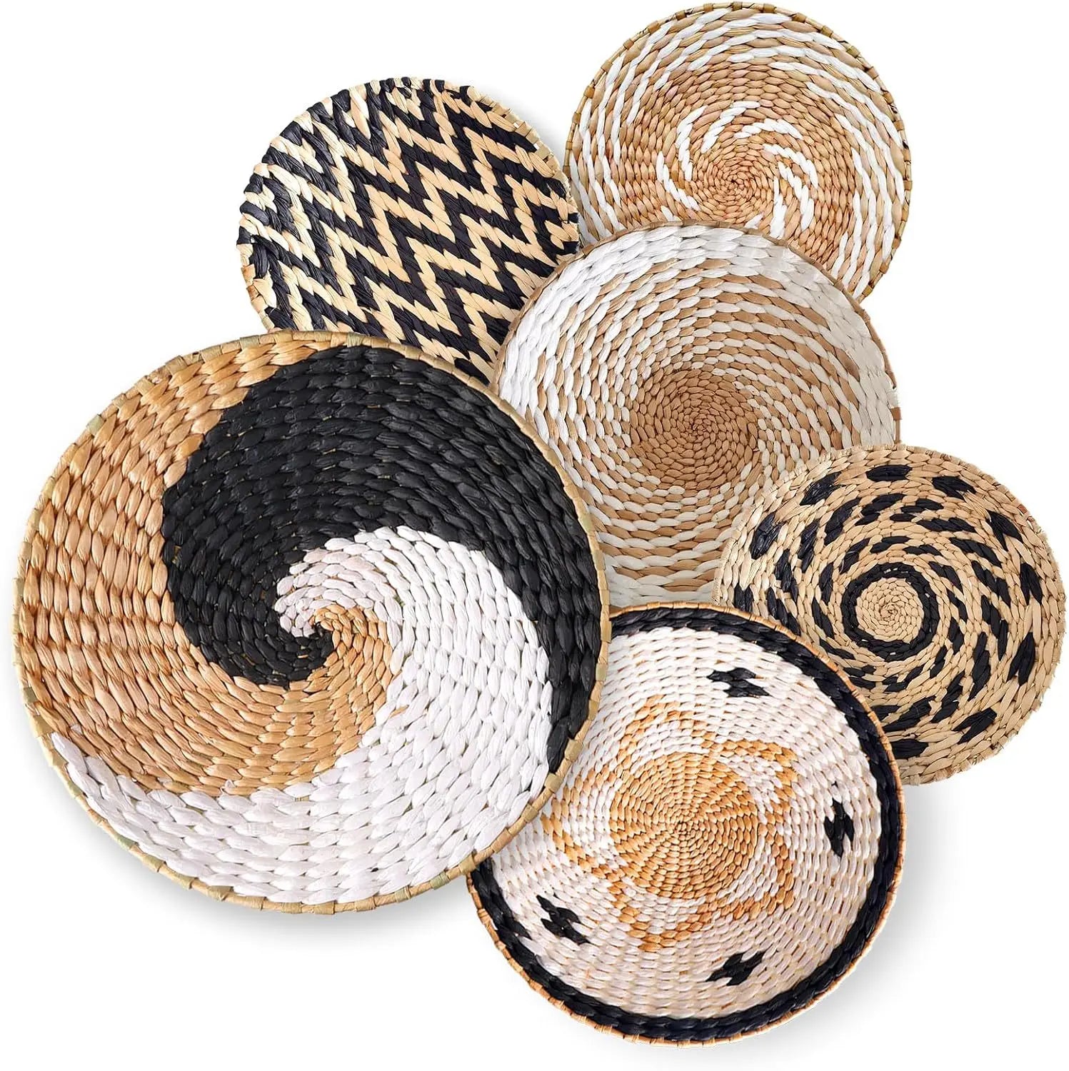 Boho Woven Wall Basket — Handcrafted Rattan Wall Décor