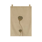 Japanese Tea Room Noren Curtain — Koi Fish & Kanji Calligraphy Panel Set