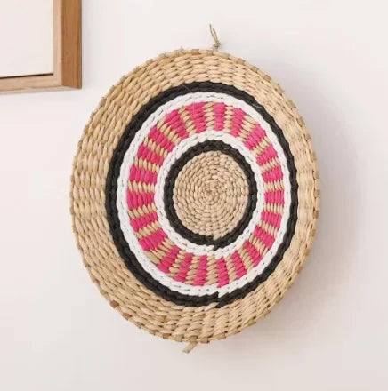 Boho Woven Wall Basket — Natural Fiber Wall Décor, 33 Designs
