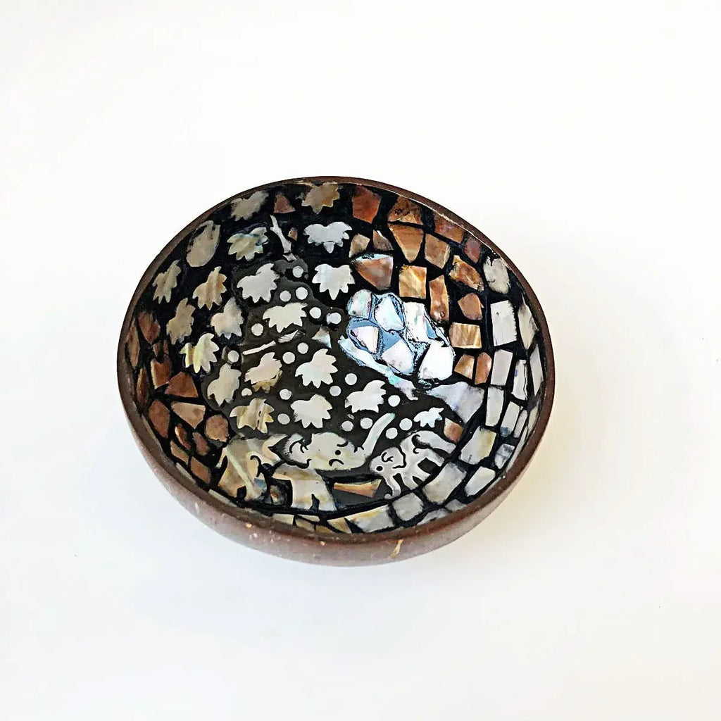 Capiz-Inspired Coconut Shell Bowl — Handmade Filipino Storage &amp; Décor