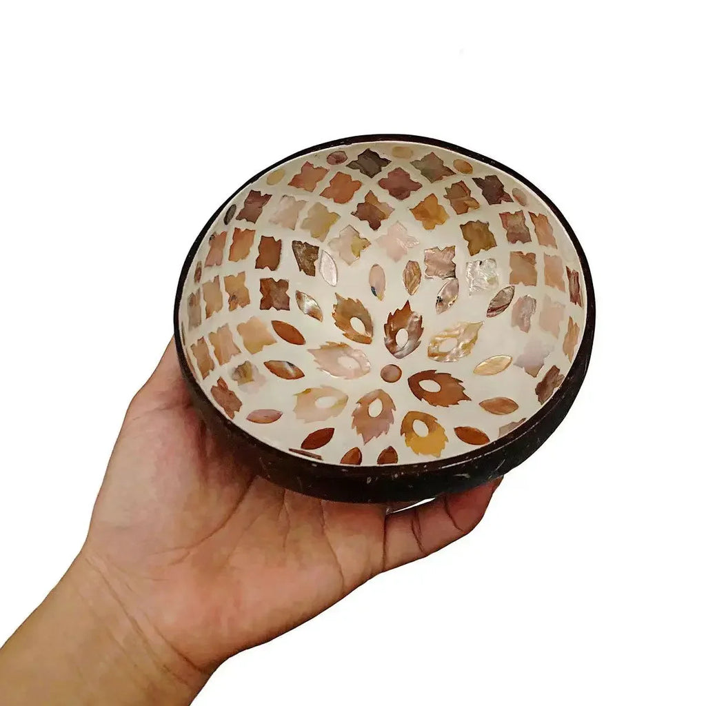 Capiz-Inspired Coconut Shell Bowl — Handmade Filipino Storage &amp; Décor