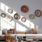 Boho Woven Wall Basket — Handcrafted Rattan Wall Décor