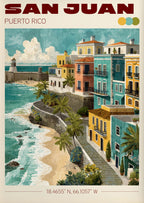 Vintage Havana, Cuba Travel Poster Canvas Print — Latin Heritage Wall Art