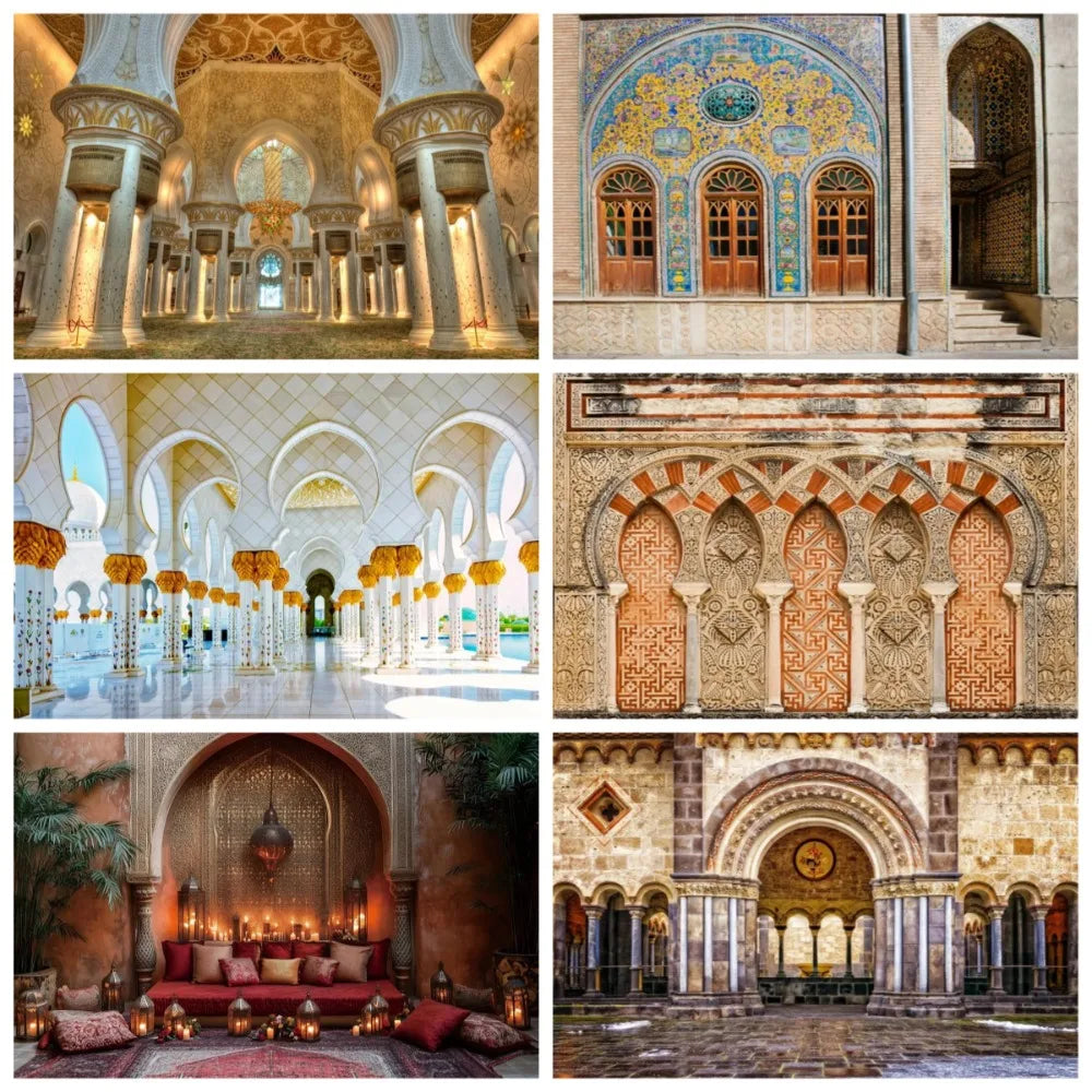 Moroccan Palace Arch Wall Backdrop — Moroccan Architecture Wall Hanging