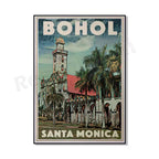 Bohol Santa Monica - Philippines Travel Poster Design 11