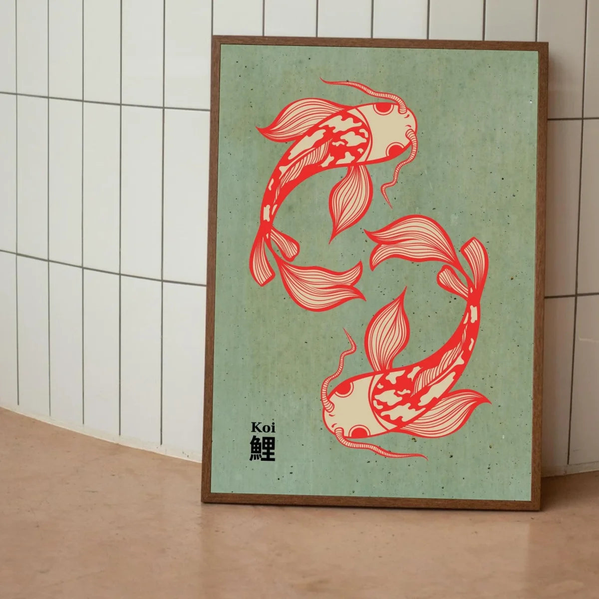 Japanese Koi Fish Canvas Prints Poster Japandi Vintage Fish Aesthetic Art Prints Bedroom Kitchen Home Decor Art Poster Gifts