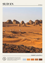 African Travel Wall Art — Minimalist Destination Canvas Print, 24 Designs