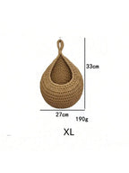 Woven Basket Wall Planter — Filipino-Inspired Hanging Décor