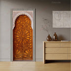 Moroccan Arch Door Mural — Islamic Geometric Wall Sticker