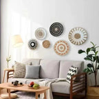 Boho Woven Wall Basket — Natural Fiber Wall Décor, 33 Designs