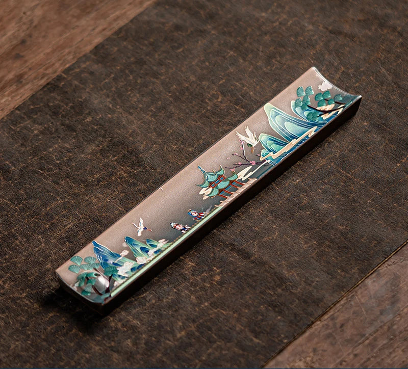 Zen Ceramic Incense Insert Enamel Handmade Thread Incense Burner  Home/study/office/tea Room/Yoga Room Aromatherapy Supplies